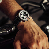 Breitling Top Time B01 Deus Black Dial Black Leather Strap Watch for Men - AB01765A1B1X1 Buy Now By Breitling