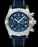 Breitling Avenger Chronograph 43 Blue Dial Blue Nylon Strap Watch for Men - A13385101C1X1 Buy Now By Breitling