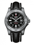 Breitling Avenger II Seawolf Stainless Steel 45mm Volcano Black Leather Strap Mens Watch - A1733110/BC31/436X Buy Now By Breitling