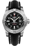 Breitling Avenger II Seawolf Stainless Steel 45mm Volcano Black Leather Strap Mens Watch - A1733110/BC31/436X Buy Now By Breitling