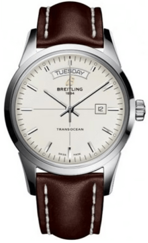 Breitling Transocean Day & Date 43mm Brown Leather Strap Mens Watch - A4531012|G751|437X|A20B A.1 Buy Now By Breitling