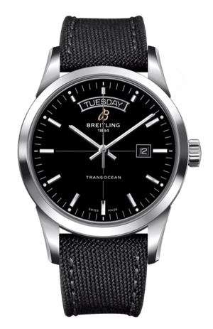 Breitling Transocean Day & Date 43mm Black Dial Black Nylon Strap Mens Watch - A4531012/BB69/109W/A20 BA.1 Buy Now By Breitling