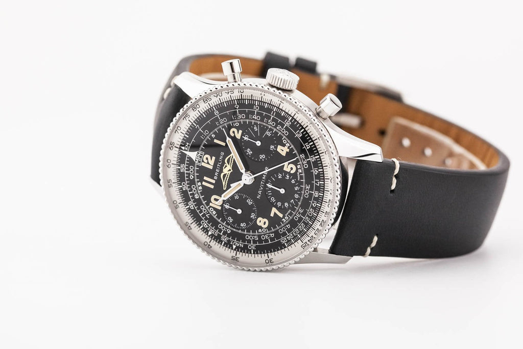 Breitling Navitimer Ref. 806 1959 Re-Edition Black Dial Brown Leather Strap Watch for Men - AB0910371B1X1 Buy Now By Breitling