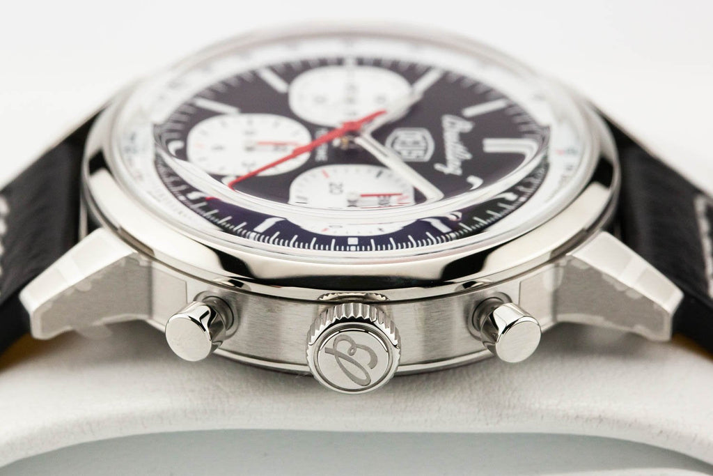 Breitling Top Time B01 Deus Black Dial Black Leather Strap Watch for Men - AB01765A1B1X1 Buy Now By Breitling