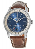Breitling Navitimer Automatic 38mm Blue Dial Brown Leather Strap Mens Watch - A17325211C1P2 Buy Now By Breitling