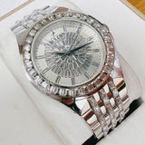 Bulova Phantom Crystal Silver Dial Silver Steel Strap Watch for Men - 96A236 Buy Now By Bulova