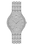Bulova Crystal Collection Silver Dial Silver Steel Strap Watch for Women - 96L243 Buy Now By Bulova