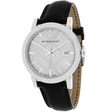 Burberry The City White Dial Black Leather Strap Watch for Men - BU9008 Buy Now By Burberry