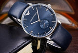 Emporio Armani Analog Quartz Blue Dial Blue Leather Strap Watch For Men - AR1647 Buy Now By Emporio Armani
