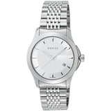 Gucci G Timeless Silver Dial Silver Steel Strap Watch For Men - YA126401 Buy Now By Gucci