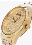Gucci G Timeless Gold Dial Gold Steel Strap Watch For Women - YA126553 Buy Now By Gucci