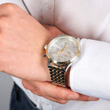 Hugo Boss Navigator White Dial Two Tone Steel Strap Watch for Men - 1513499 Buy Now By Hugo Boss