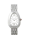 Bvlgari Serpenti Seduttori Quartz White Dial Silver Steel Strap Watch for Women - SERPENTI103141 Buy Now By Bvlgari