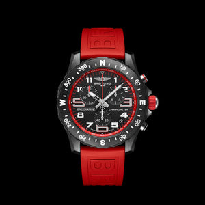 Breitling Endurance Pro Black Dial Red Rubber Strap Watch for Men - X82310D91B1S1 Buy Now By Breitling