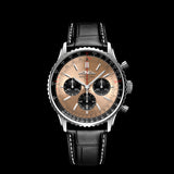 Breitling Navitimer B01 Chronograph 43 Brown Dial Black Leather Strap Watch for Men - AB0138241K1P1 Buy Now By Breitling
