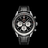 Breitling Navitimer B01 Chronograph 46 Black Dial Black Leather Strap Watch for Men - AB0137211B1P1 Buy Now By Breitling