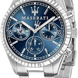 Maserati Competizione Chronograph Blue Dial Silver Steel Strap Watch For Men - R8853100013 Buy Now By Maserati