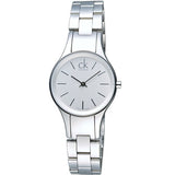 Calvin Klein Simplicity White Dial Silver Steel Strap Watch for Women - K4323126 Buy Now By Calvin Klein