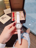 Burberry City Chronograph White Dial White Leather Strap Watch For Women - BU9701 Buy Now By Burberry