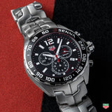 Tag Heuer Senna Chronograph Special Edition Black Dial Silver Steel Strap Watch for Men - CAZ1015.BA0883 Buy Now By Tag Heuer