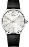 Calvin Klein Post Minimal Silver Dial Black Leather Strap Watch for Men - K7621192 Buy Now By Calvin Klein