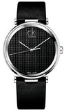 Calvin Klein Sight Black Dial Black Leather Strap Watch for Men - K1S21102 Buy Now By Calvin Klein