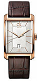 Calvin Klein Window Silver Dial Brown Leather Strap Watch for Men - K2M21620 Buy Now By Calvin Klein