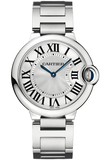 Cartier Ballon Bleu De Cartier Silver Dial Silver Steel Strap Watch for Women - W69011Z4 Buy Now By Cartier