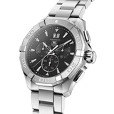 Tag Heuer Aquaracer Chronograph Black Dial Silver Steel Strap Watch for Men - CAY1110.BA0927 Buy Now By Tag Heuer