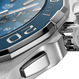 Tag Heuer Aquaracer Blue Dial SIlver Steel Strap Watch for Men - CAY111B.BA0927 Buy Now By Tag Heuer
