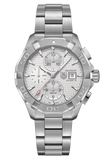 Tag Heuer Aquaracer Caliber 16 Automatic Chronograph White Dial Silver Steel Strap Watch for Men - CAY2111.BA0927 Buy Now By Tag Heuer