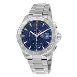 Tag Heuer Aquaracer Caliber 16 Automatic Chronograph Blue Dial Silver Steel Strap Watch for Men - CAY2112.BA0927 Buy Now By Tag Heuer