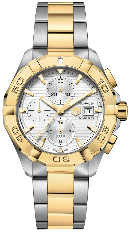 Tag Heuer Aquaracer Caliber 16 Automatic White Dial Two Tone Steel Strap Watch for Men - CAY2121.BB0923 Buy Now By Tag Heuer