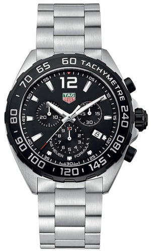 Tag Heuer Formula 1 Chronograph Black Dial Silver Steel Strap Watch for Men - CAZ1010.BA0842 Buy Now By Tag Heuer