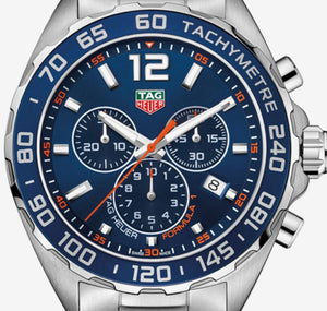 Tag Heuer Formula 1 Chronograph Blue Dial Silver Steel Strap Watch for Men - CAZ1014.BA0842 Buy Now By Tag Heuer