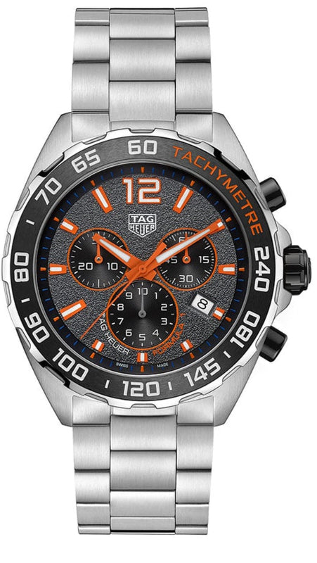 Tag Heuer Formula 1 Chronograph Ceramic Black Dial Silver Steel Strap Watch for Men - CAZ101AH.BA0842 Buy Now By Tag Heuer