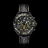 Tag Heuer Formula 1 Chronograph Senna Black Dial Black Leather Strap Watch for Men - CAZ101AJ.FC6487 Buy Now By Tag Heuer