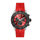 Tag Heuer Formula 1 Chronograph Red Dial Red Rubber Strap Watch for Men - CAZ101AN.FT8055 Buy Now By Tag Heuer