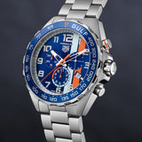Tag Heuer Formula 1 Gulf Edition Chronograph Blue Dial Silver Steel Strap Watch for Men - CAZ101AT.BA0842 Buy Now By Tag Heuer