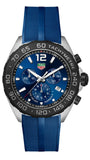 Tag Heuer Formula 1 Chronograph Blue Dial Blue Rubber Strap Watch for Men - CAZ101AV.FT8077 Buy Now By Tag Heuer