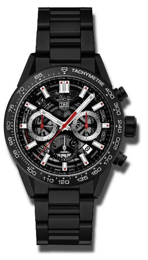 Tag Heuer Carrera Automatic Chronograph Black Dial Black Steel Strap Watch for Men - CBG2090.BH0661 Buy Now By Tag Heuer