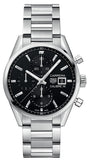 Tag Heuer Carrera Automatic Chronograph Black Dial Silver Steel Strap Watch for Men - CBK2110.BA0715 Buy Now By Tag Heuer