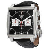 Tag Heuer Monaco Automatic Chronograph Black Dial Black Leather Strap Watch for Men - CBL2113.FC6177 Buy Now By Tag Heuer