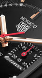 Tag Heuer Monaco Automatic Chronograph Black Dial Black Leather Strap Watch for Men - CBL2180.FC6497 Buy Now By Tag Heuer