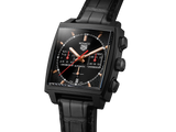 Tag Heuer Monaco Automatic Chronograph Black Dial Black Leather Strap Watch for Men - CBL2180.FC6497 Buy Now By Tag Heuer