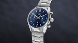 Tag Heuer Carrera Chronograph Blue Dial Silver Steel Strap Watch for Men - CBN2011.BA0642 Buy Now By Tag Heuer