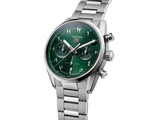 Tag Heuer Carrera Automatic Chronograph Limited Edition Green Dial Silver Steel Strap Watch for Men - CBN2014.EB0240 Buy Now By Tag Heuer