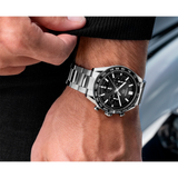 Tag Heuer Carrera Automatic Chronograph Black Dial Silver Steel Strap Watch for Men - CBN2A1B.BA0643 Buy Now By Tag Heuer