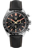 Tag Heuer Carrera Year of The Rabbit Automatic Chronograph Black Dial Black Leather Strap Watch for Men - CBN2A1L.FC6521 Buy Now By Tag Heuer