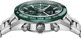 Tag Heuer Carrera Chronograph 44mm Green Dial Silver Steel Strap Watch for Men - CBN2A1N.BA0643 Buy Now By Tag Heuer